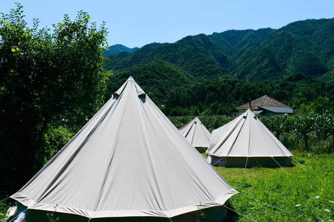 Luna Rock Glamping Brezoi - Blue Scai מראה חיצוני תמונה